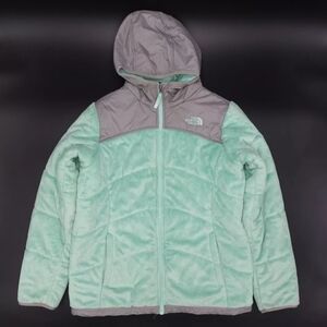 The North Face Kids Mint Green and Gray Jacket